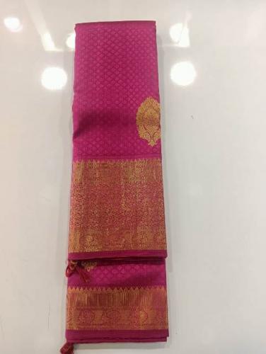 ARNI SILK HALF FINE ZARI SAREE WITH BLOUSE